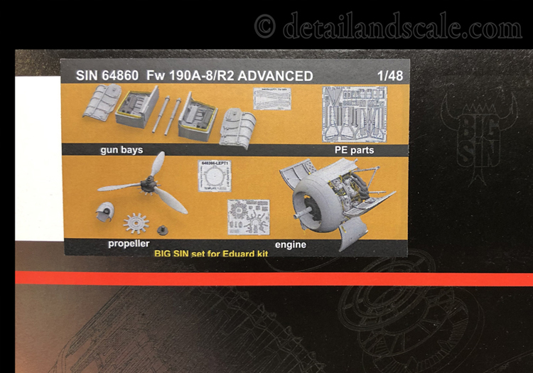 Eduard BIG SIN Advanced Set for the Eduard Fw 190A-8/R2 Kit - 1:48
