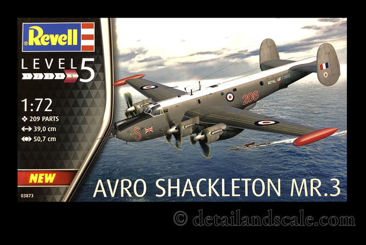 03873 Revell 1:72 Avro Shackleton Mk.3 Aircraft Model Kit
